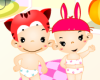 Babies Couple Dress Up Icon