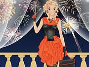 Festive New Year Celebration Dress Up Icon