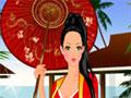 Japanese Fashionable Kimono Dress Up Icon