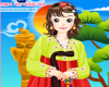 Korean Girl Hanbok Dress Up Icon