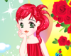 Rose Girl Dress Up Icon