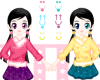 Twins Girls Dresses Icon